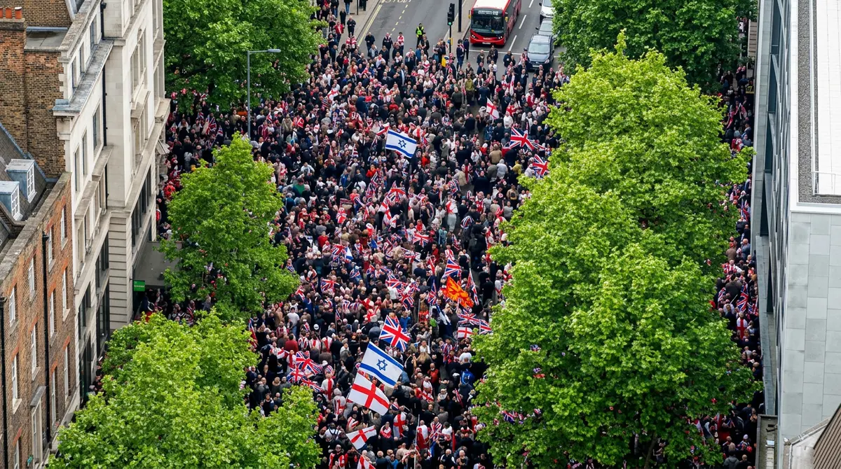 Far-Right Surge: 50000 Rally in London Under Tommy Robinson Unite the Kingdom Banner